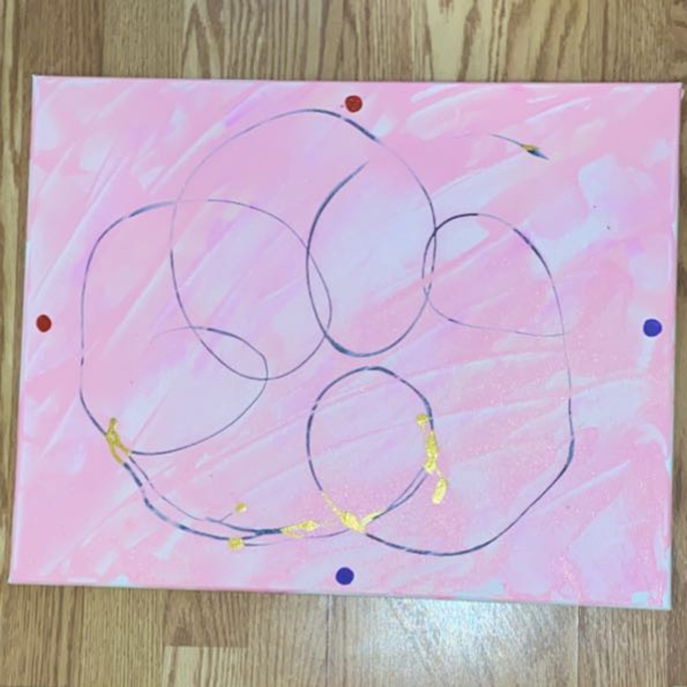 Abstract painting by me. $150